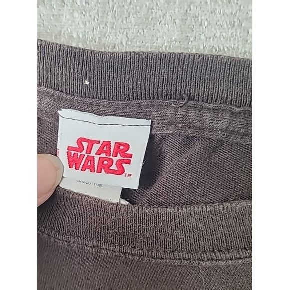 Star Wars X Wing Starfighters Lucasfilm Y2K Brown Men's 2XL Short Sleeve Shirt - Picture 9 of 11